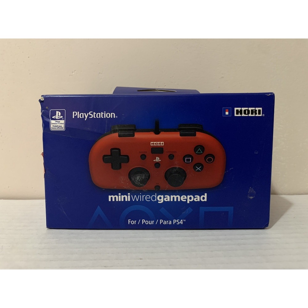 Hori PlayStation 4 Mini Wired Gamepad PS4-101U Red NEW SEALED